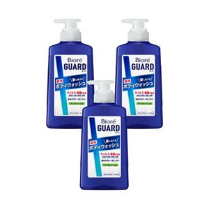 ビオレガード　髪も洗える薬用ボディウォッシュ　ナチュラルハーブ　ポンプ　４２０ｍｌ　３個セット