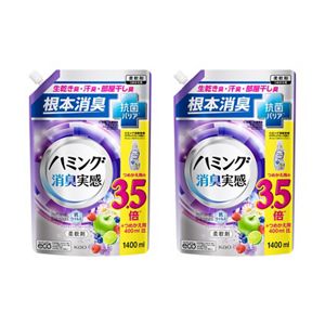 ハミング消臭実感　アクアティックフルーツの香り　１．４Ｌスパウトパウチ　２個セット