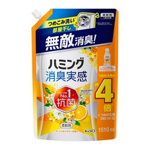 ハミング消臭実感　オレンジ＆フラワーの香り　つめかえ用　１．５１Ｌ　３個セット