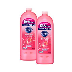 キュキュット　ピンクグレープフルーツの香り　つめかえ用　７７０ｍｌ　２個セット