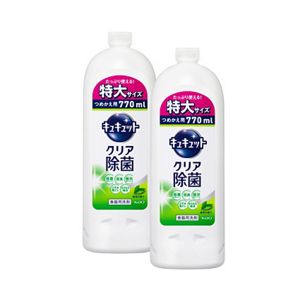 キュキュット　クリア除菌　緑茶の香り　つめかえ用　７７０ｍｌ　２個セット