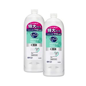 キュキュット　Ｎａｔｕｒａｌ　Ｄａｙｓ＋除菌　ヴァ―ベナ＆シトラスの香り　つめかえ用　７７０ｍｌ　２個セット