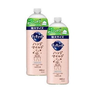 キュキュット　ハンドマイルド　カモミールの香り　つめかえ用　６８０ｍｌ　２個セット
