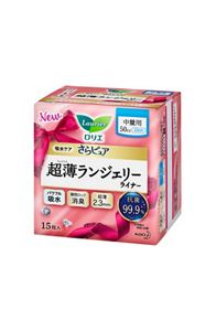 ロリエ　さらピュア　超薄ランジェリーライナー　５０ｃｃ　１５枚　２個セット