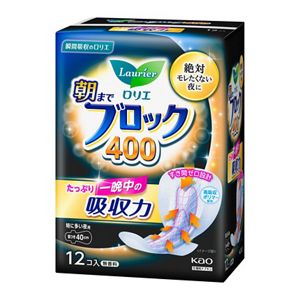 ロリエ　朝までブロック　４００　１２コ入　２個セット
