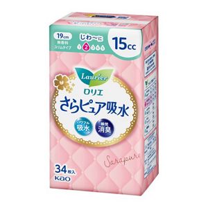 ロリエさらピュア吸水　１５ｃｃ３４枚　３個セット
