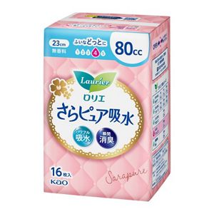 ロリエさらピュア吸水　８０ｃｃ １６枚　３個セット
