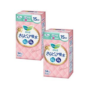 ロリエさらピュア吸水　１５ｃｃ３４枚　２個セット