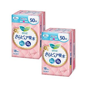 ロリエさらピュア吸水　５０ｃｃ１８枚　２個セット