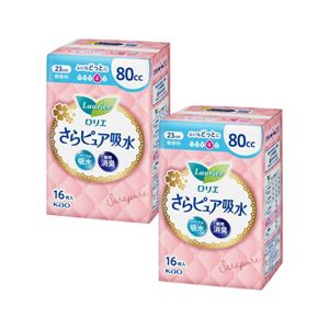 ロリエさらピュア吸水　８０ｃｃ １６枚　２個セット
