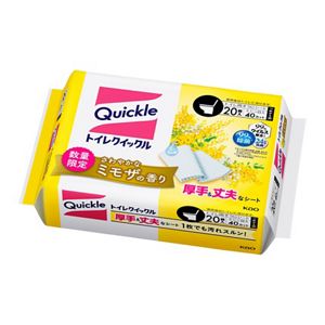 トイレクイックル　つめかえ用　ジャンボパック　２０枚入　ミモザの香り　３個セット