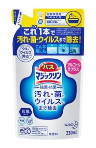 バスマジックリン泡立ちスプレー　除菌・抗菌　アルコール成分プラス　つめかえ用　３３０ｍｌ　３個セット