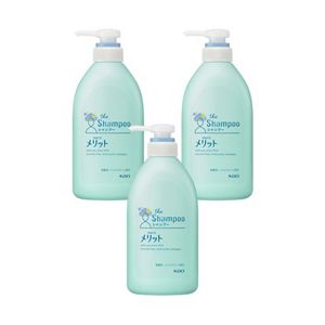 メリット　シャンプー　ポンプ　４８０ｍｌ　３個セット
