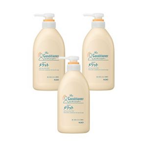 メリット　コンディショナー　ポンプ　４８０ｍｌ　３個セット
