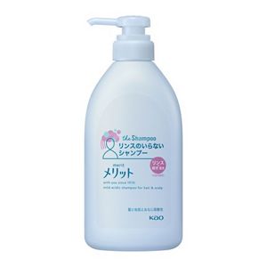 メリット　リンスのいらないシャンプー　ポンプ　４８０ｍｌ　３個セット