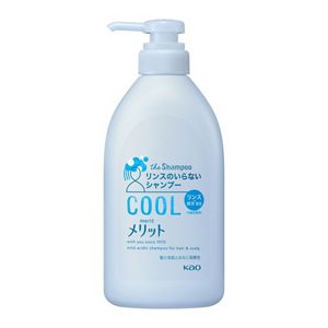 メリット　リンスのいらないシャンプークールタイプ　ポンプ　４８０ｍｌ　３個セット