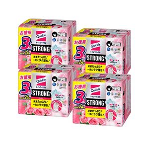 トイレクイックル　ストロング　プレミアムローズの香り　つめかえ用　２４枚　４個セット