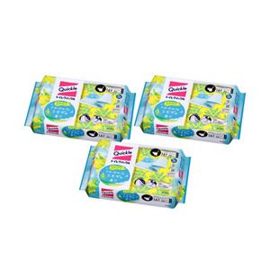 トイレクイックル　つめかえ用　ジャンボパック　１６枚入　ミモザの香り　３個セット