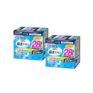リリーフアクティブ吸水ナプキン　１８０ｃｃ１４枚×２個パック　２個セット