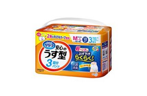 リリーフ　パンツタイプ　安心のうす型Ｍ１８枚　４個セット【ケース販売】