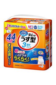 リリーフ　パンツタイプ　安心のうす型Ｍ４４枚　２個セット【ケース販売】