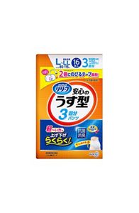 リリーフ　パンツタイプ　安心のうす型Ｌ１６枚　４個セット【ケース販売】