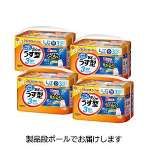 リリーフ　パンツタイプ　安心のうす型Ｌ１６枚　４個セット【ケース販売】