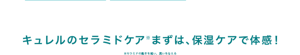キュレルのセラミドケア※まずは、保湿ケアで体感！※セラミドの働きを補い、潤いを与える