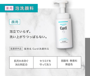 薬用　泡洗顔料　顔用　泡立ていらず。 洗い上がりつっぱらない。