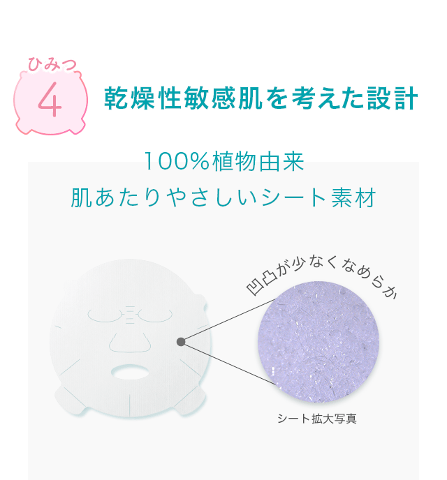 モイストリペアシートマスク｜荒れだす予感に、ここぞの一枚。｜乾燥性