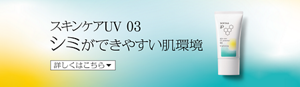 スキンケアUV  03　シミができやすい肌環境