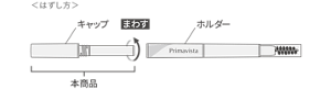 ＜はずし方＞キャップ まわす ホルダー 本商品