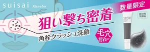 狙い撃ち密着　角栓クラッシュ洗顔　スイサイ　ビューティクリア　ポイント　ポア　ポリッシャー