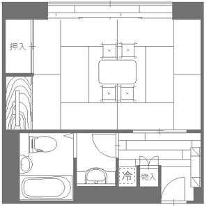和室12畳間取り図