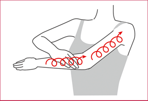 爪を綺麗に見せる くるっと塗り