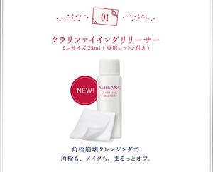 クラリファイイングリリーサー ミニサズ25ml（専用コットン付き）