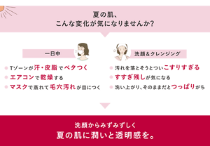 夏の肌、こんな変化が気になりませんか？