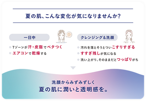夏の肌、こんな変化が気になりませんか？