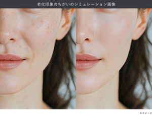 老化印象のちがいのシミュレーション画像 ＊イメージ