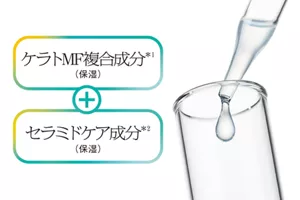 ケラトMF複合成分*1（保湿）＋セラミドケア成分*2（保湿）