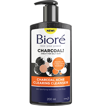 Charcoal Acne Cleanser Biore Skincare