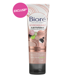 Bioré Rosenquarz + Aktivkohle Sanftes, porenverfeinerndes Peeling