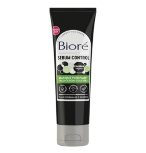 BIORÉ® Masque Detox Purifiant Façon Crème Fouettée au Charbon