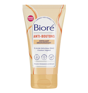 BIORÉ® EXFOLIANT ANTI-IMPERFECTIONS AU CHARBON