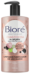 Bioré<sup>®</sup> Limpiador Purificador de Uso Diario con Cuarzo Rosa y Carbón