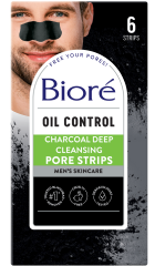 Bioré<sup>®</sup> Bandas De Limpieza Profunda Con Carbón Natural para Hombres