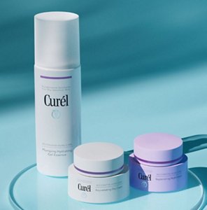 Range of Curel skincare products for mature skin