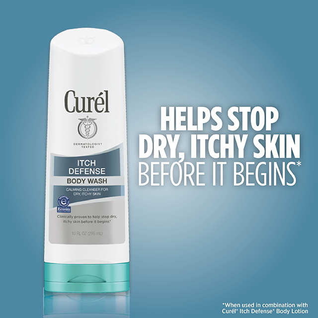 Curel Itch Defense Body Wash Calming Cleanser For Dry Itchy Skin