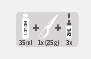Use 35 ml lotion, 25g Silklift, and 3 pumpstrokes serum