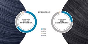 Woman with grey hair smiling and glancing at her right on light grey background